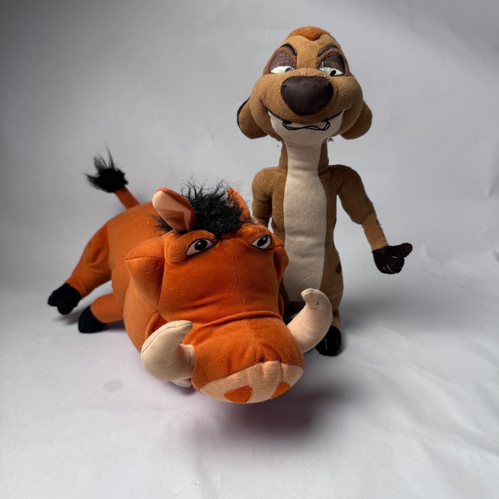 Disney Lion King Timon & Pumba Plush 2003